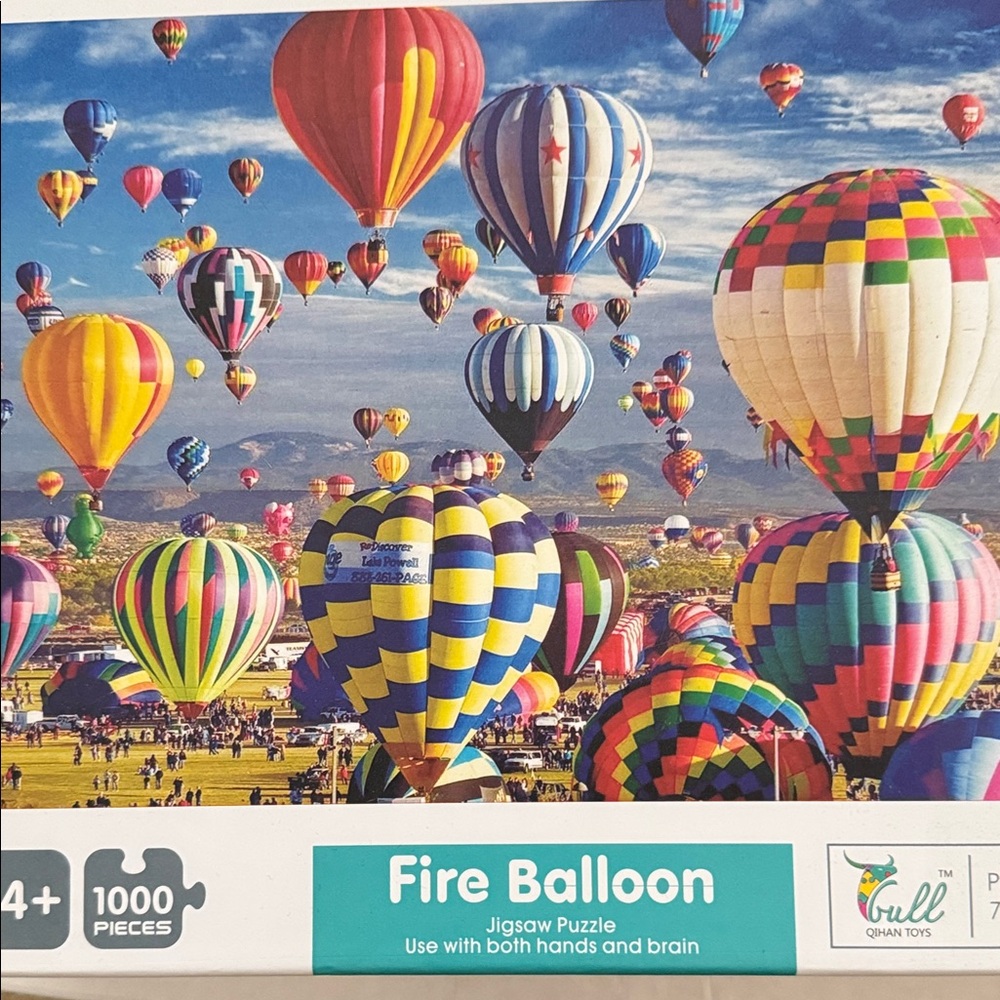 Colorful Hot Air Balloon Jigsaw Puzzle by